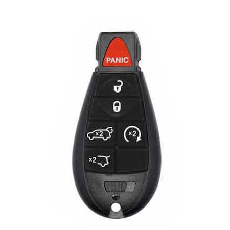 Solidkeys Chrysler, Dodge, and Jeep OEM Replacement FOBIK - 6 Button w/ Remote Start, Trunk, and Ha SLD-CDHBL-G170